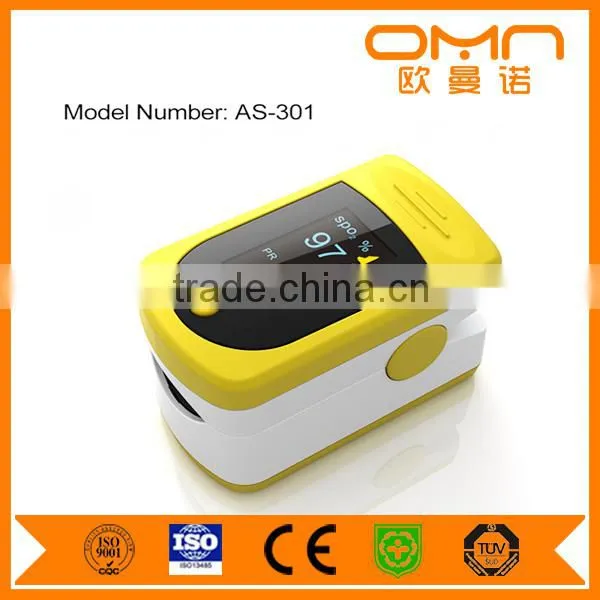 Two Way Display Finger Pulse Oximeter With Carry Case and Neck/Wrist Cord