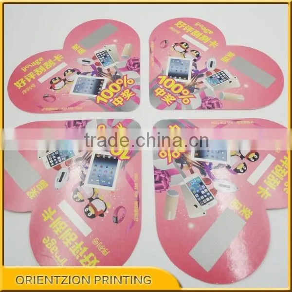 Secure Scratch Off Cards Printing.