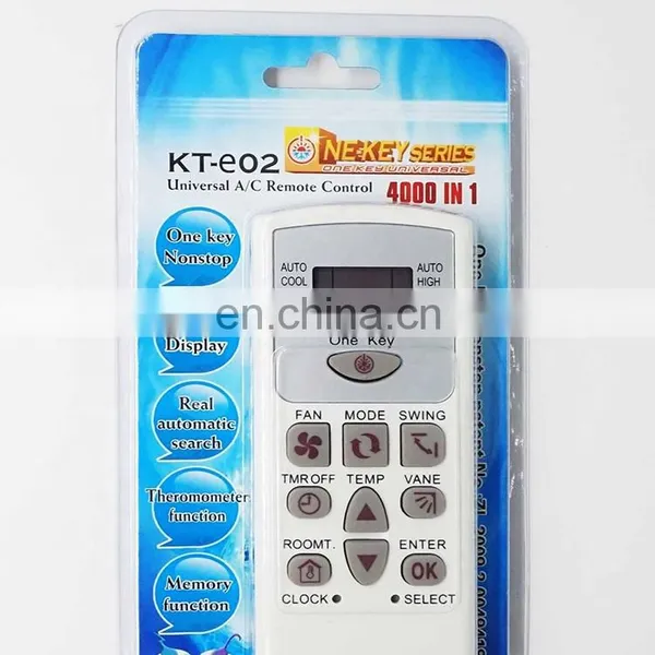 Refrigeration Part Universal AC Remote Controller For Air Conditioner 4000 In 1 KT-E02 photo-4