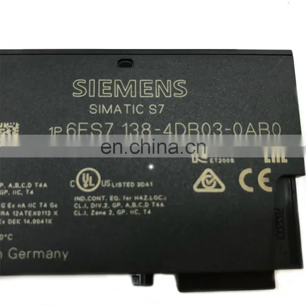Siemens SIMATIC DP 6ES7138-4DB03-0AB0 Electronics Module for ET 200S photo-3