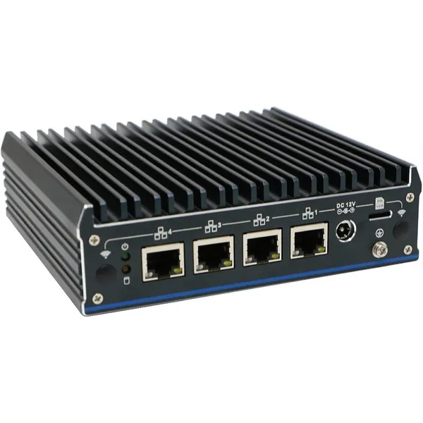 Partaker Fanless Soft Router Intel J6412 Mini PC Micro Firewall 4 x Intel I225-V 2.5G LAN HDMI DP OPNsense Firewall Appliance photo-3