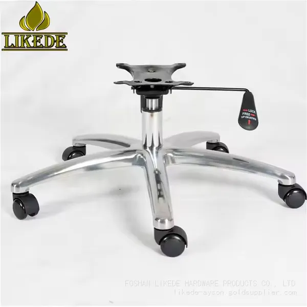 High Quality Aluminum Alloy Office Chair Stand Base Hot Sale Accessory Furniture Leg Gaming Boss Chair Base Metal Leg photo-2