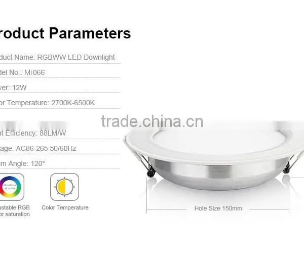 12w Rgbw Led Downlight, Round Led Down Light photo-3