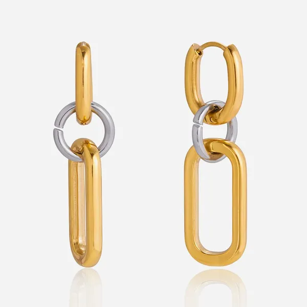 Heart-Shaped Stainless Steel Earrings With Peach Hammer Pattern - Romantic Design photo-4