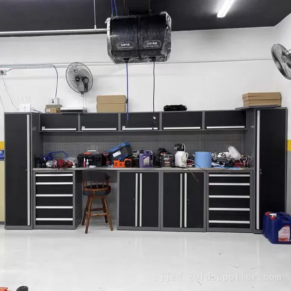 New Design Heavy-Duty Garage Combination Tool Cabinets Workshop Metal Workbench With Drawers Tool Cart With Tools photo-3