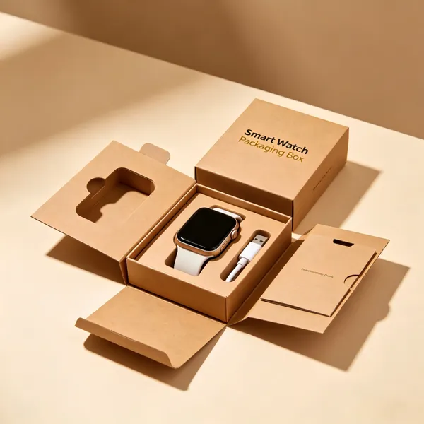 Smart Watch Packaging Box Custom Logo Printed Luxury Paper Gift Box for Smartwatch and Accessories photo-2