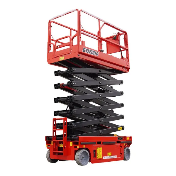 12 18 20 Meter 1000Kg High Building Cleaning Scaffolding Hydraulic Electric Mobile Scissor Shear Fork Lift Aerial Work Platform