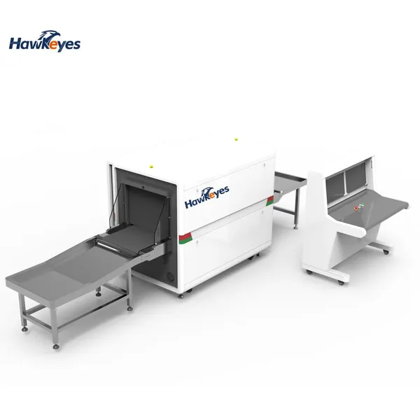 Hawkeyes 6550Dmv Factory X Ray Luggage Security Screening Equipment 660*510 Tunnel Dual Energy 3 View X Ray Security Scanner photo-2