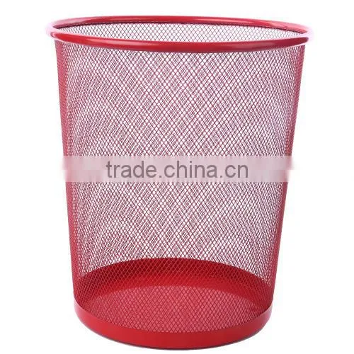 Classical Iron Net Trash Can for Personal Office photo-3