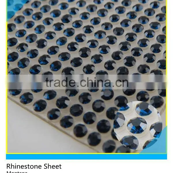 24x40cm Clear Pink Hot Fix Rhinestone Sheet Crystal Diamond Pointback Hotfix Rhinestone Mesh photo-5