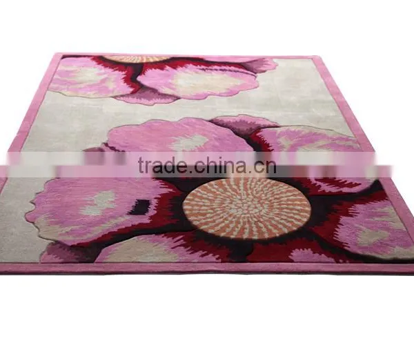 Chinese Wool And Silk Hand Tufted Carpet Rugs Handmade Wool Carpet YB-A006