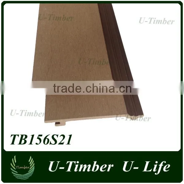 Waterproof WPC Composite Wood Wall Panel for Exterior Wall Decoration photo-3