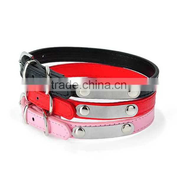 Wholesale Pet Supplies Can Diy Master Number Lettering pu Dog Collars photo-2