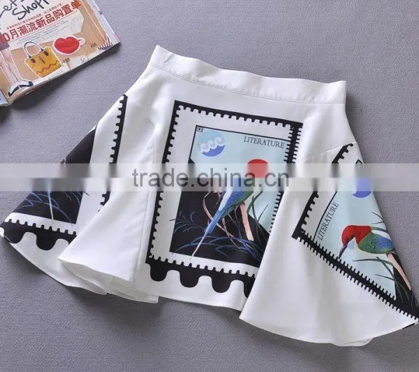 2014 Fashion Stamp Sharped Embroidered Irregular TOP & Skirt (STOCK) photo-3