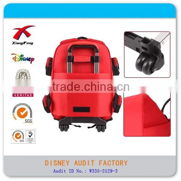 XF B-050 Children Outdoor Backpack Red Car Backpack With Trolley photo-4