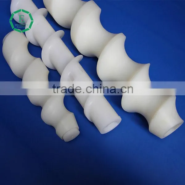 High Quality Cnc Machined Plastic Uhmw-pe Transporting Screw