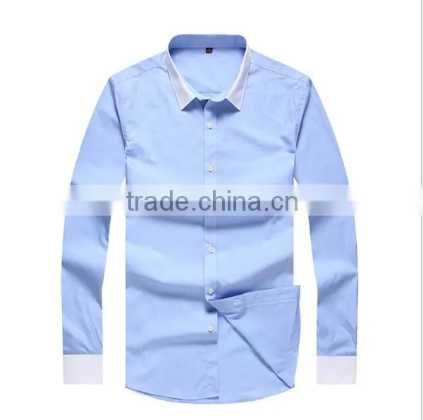 Wholesale Mens Dress Shirts Models 100% Polyester Shirts 2016 photo-4