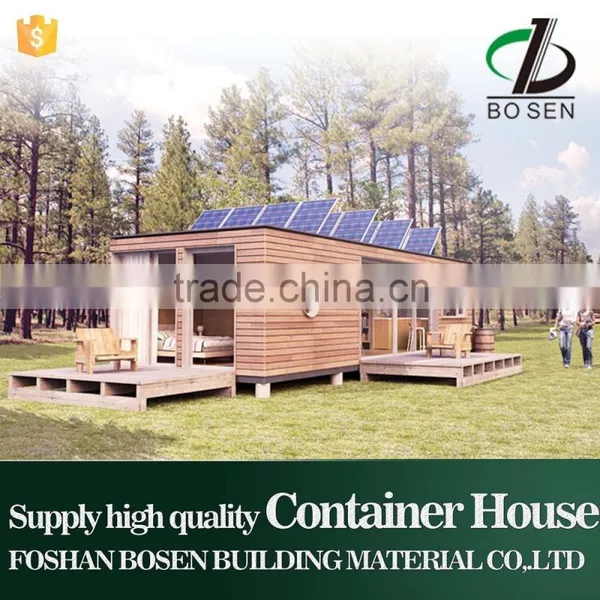Wooden Material Buildng Steel Container Home Prefab Houses for Living photo-5