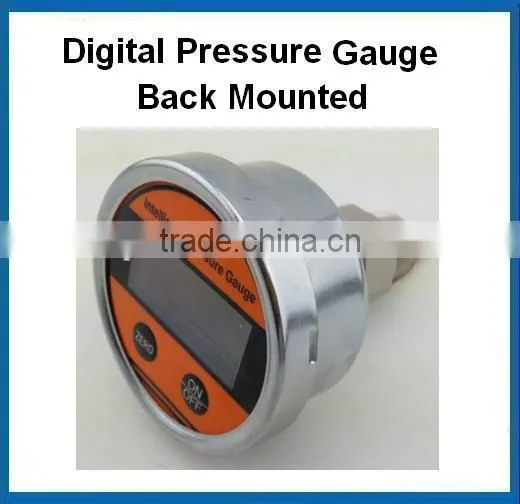 Battery Supply Back Mounted Digital Oil Pressure Gauge With Lcd Display photo-2