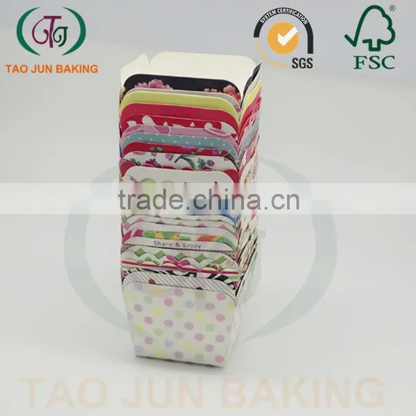 Disposable Square Cupcake Liners Cups Paper photo-5