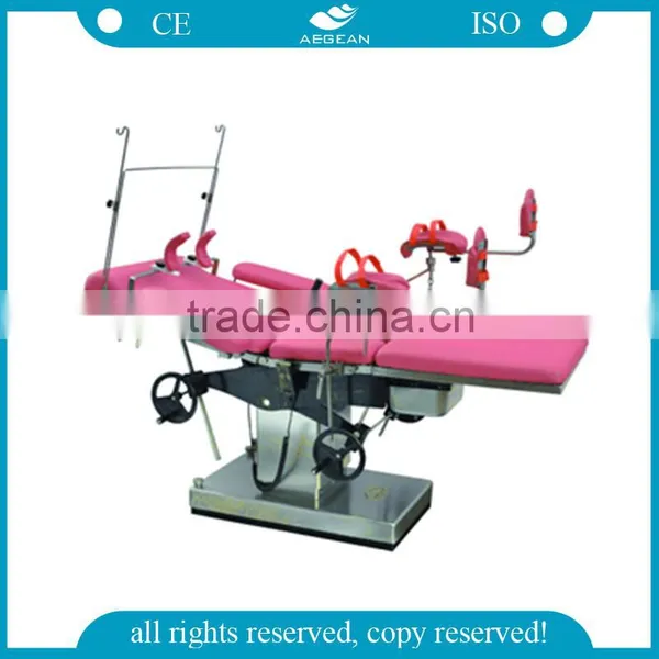 AG-C301A Delivery Room Manual Operated Obstetric Used Medical Exam Tables