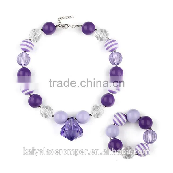2016 Hot Wholesale Baby Necklace Beaded Baby Jewelry Crystal Necklace photo-2