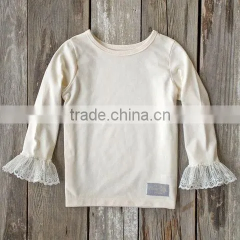 Cotton Stripes Hot Sale Kids Shirts Lovely Girls T Shirts Vertical Stripes Long Sleeves t Shirt Kids photo-2