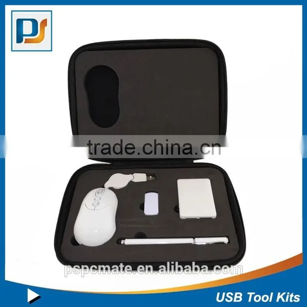 Customs USB Travel Sets for Business Travel/coorperate Gifts(mouse +usb Disk +card Dreader +pen) photo-3
