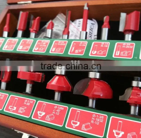 TC-015C 8mm Shank 15PCS Router Bit Set For Hand Router Machine In Wooden Display Box photo-5