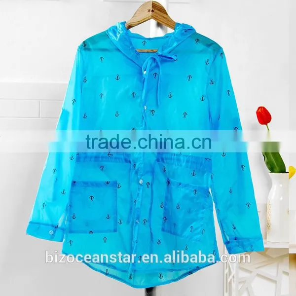 2015 Summer Long Sleeve Hooded Sun Protection Clothing Fashion Nylon Clothing photo-3