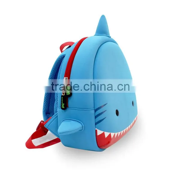 Wholesale Oem Bags Cute Shark School Bag Kid Backpack for Kindergarten Children China Manufacturer photo-2