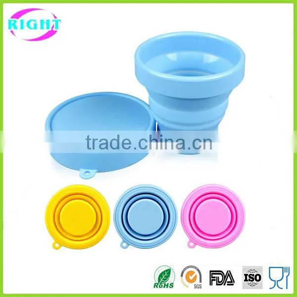 New Design Colorful Silicone Rubber Collapsible Cup photo-2
