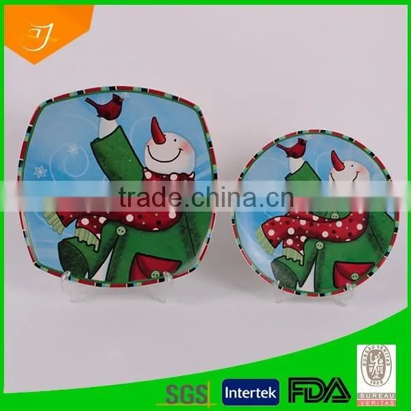 Snowman Plate Set Porcelain,dinnerware Set