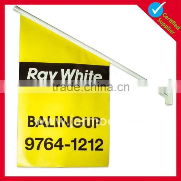 High Quality Printed Logo Cheap Advertising Wall Flags photo-2