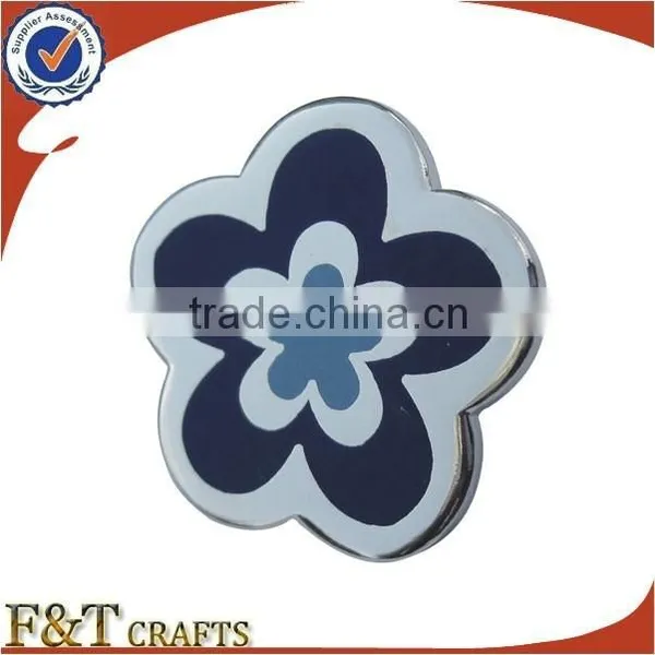 Customized Wholesale Metal Lapel Pins Flower photo-3