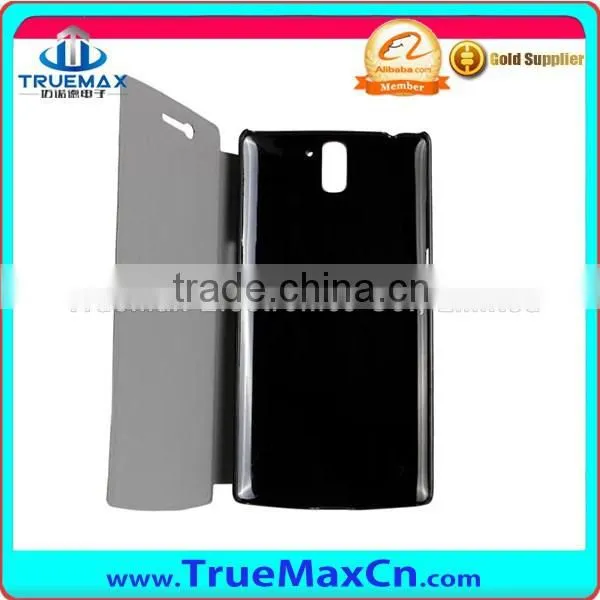 Slim Leather Case for Oneplus One With Stand (Open Left & Right) photo-6