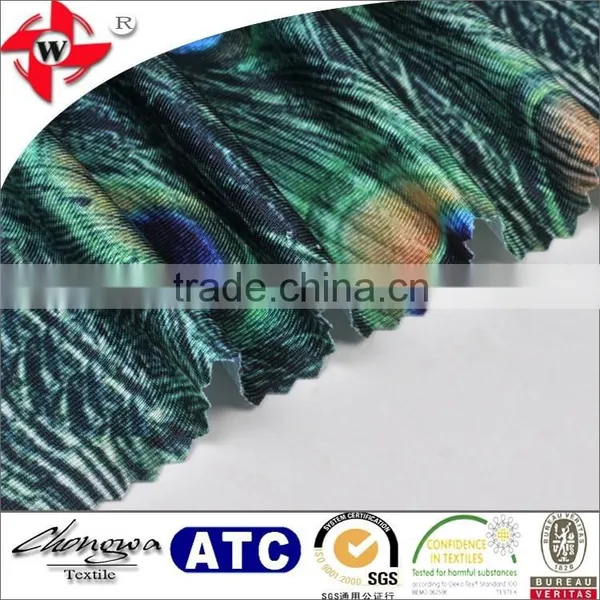 New Design Fashion Printed Polyester Spandex Fabric for Cloth Garment photo-6