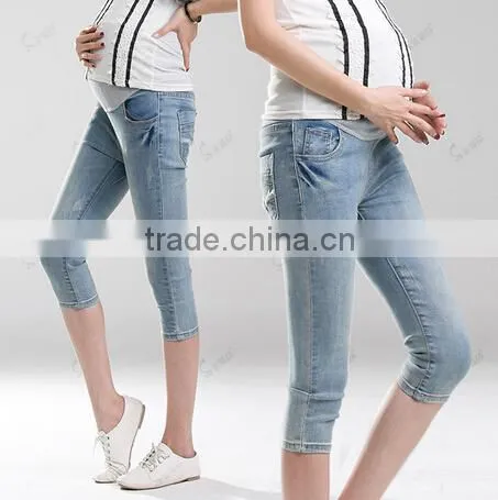 D73683h 2016 Wholesale Maternity Clothing Fashion Maternity Pants Maternity Jeans