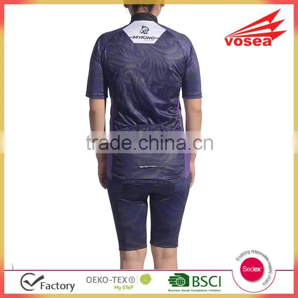 Sexy Short Sleeve Sublimation Print Cycling Jersey For Women photo-4