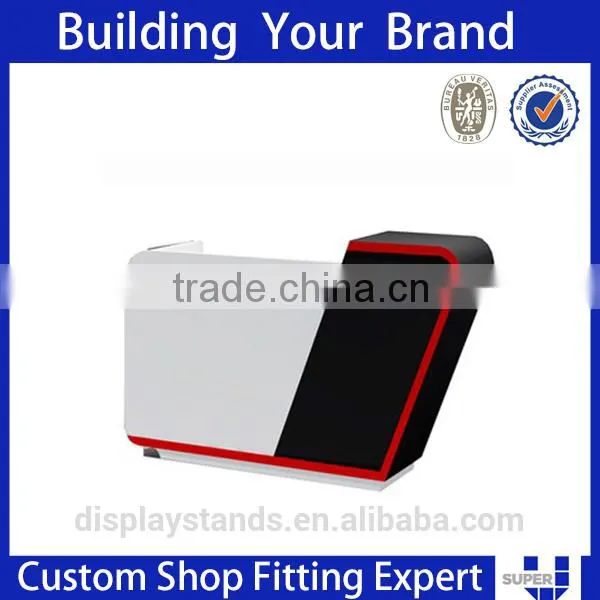 Modern Retail Showroom Wood Front Designs Shop Counter for Cloth Shops photo-5