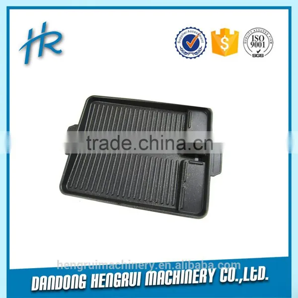 Die Cast Aluminum Grill Pan/cast Iron Bbq Grill Plate/black Cast Iron Grill Grate photo-3