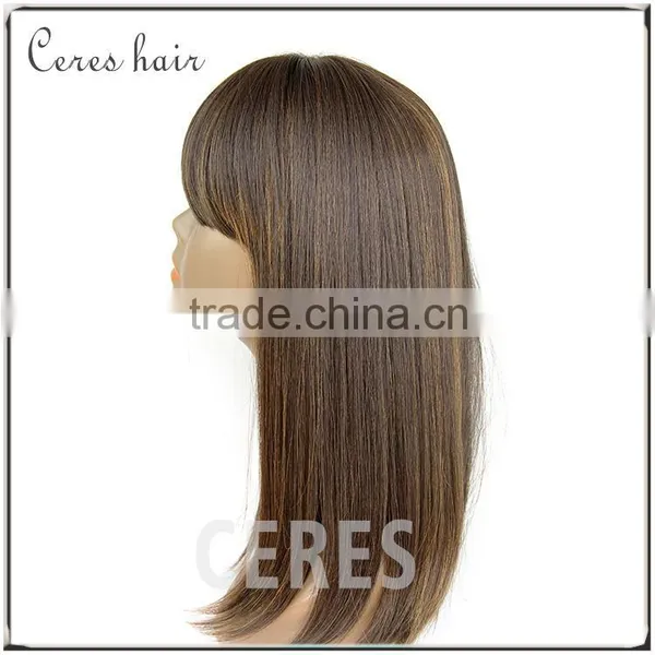 Trade Assurance Lace Wig 100% Virgin Remy Hair Dark Brown Lace Front Wig photo-2