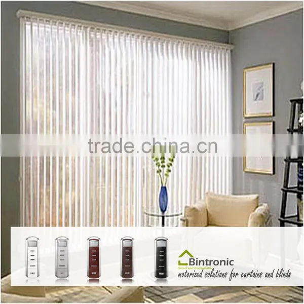 Bintronic Taiwan Electric Curtain Poles Tracks Accessroies Motorized Vertical Blinds Wireless Curtain Control photo-3