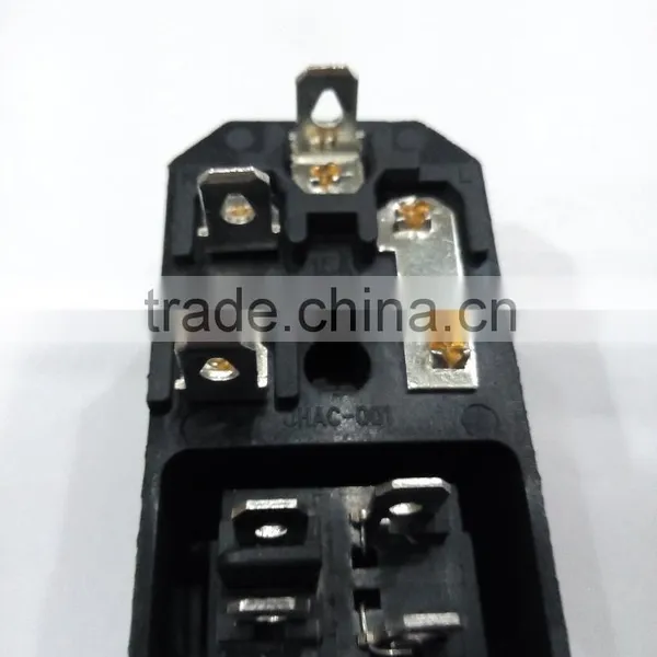 15A 250V AC Power Socket With Fuse and 4pin Rocker Switch photo-3