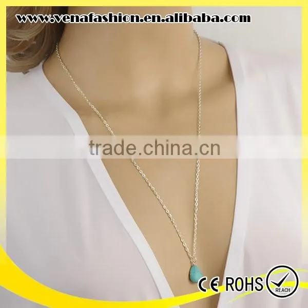 Turquoise Simple Long Wholesale Silver Jewelry China photo-3