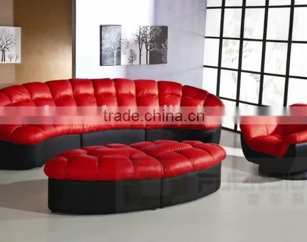 Hot Sale Color Bright Fancy Leather Recliner Sofa for Hotel Used photo-2