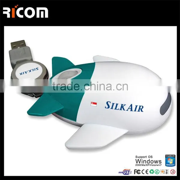 Factory USB Optical Airplane Shape Cute Mouse For Promotional Gift photo-6
