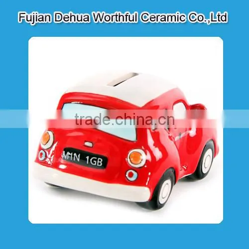 Cutely Car Design Ceramic Money Box photo-3