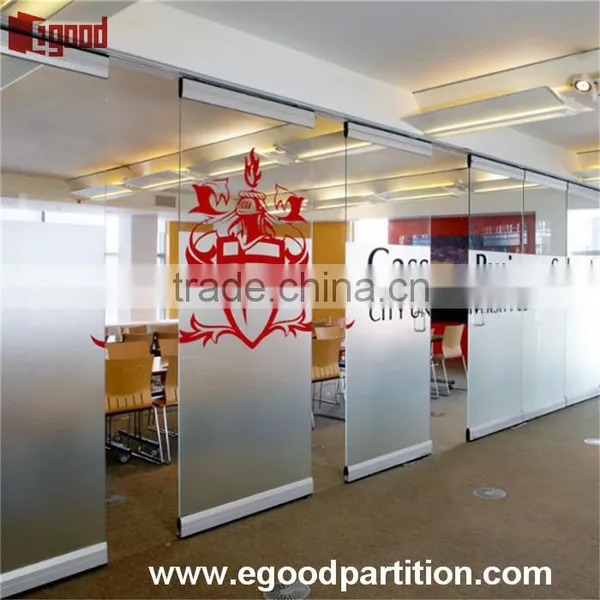 Movable Glass Partition Glass Access Door Pass Door Glass Panel photo-4