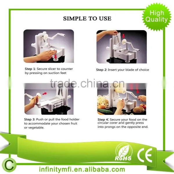 Spiral Slicer Spiralizer Complete Recipe Vegetable Cutter Noodle Spaghetti Maker With Vegetable Peeler photo-6